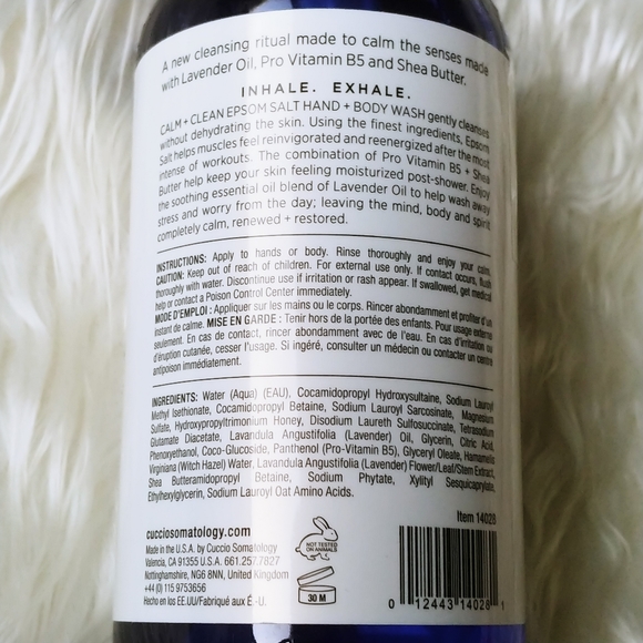 NEW SEALED Cuccio yogahhh! Calm+Clean Hand + Body wash - Picture 8 of 13